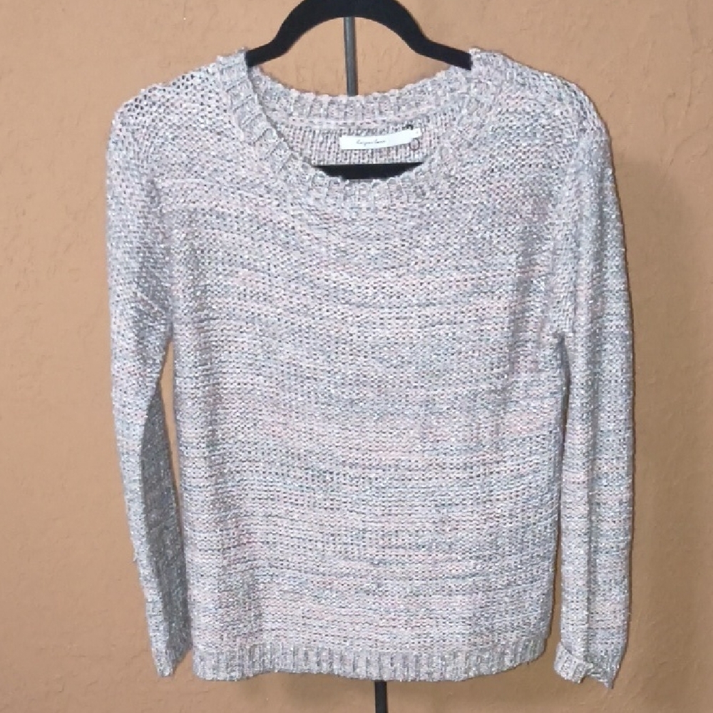 Harper Women's Pink and Gray Knit Sweater Size Small